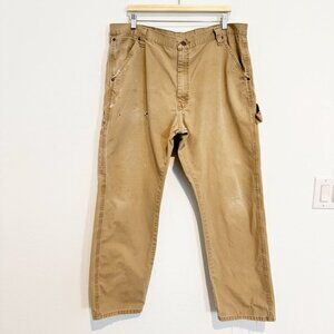 Wrangler Mens Utility Cargo Pants Khaki Outdoor Chino Work Carpenter Tan 40 x 32